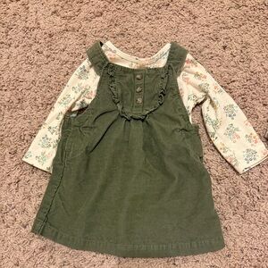 Child of Mine Beige and Floral Outfit